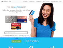 Tablet Screenshot of gobankcards.com